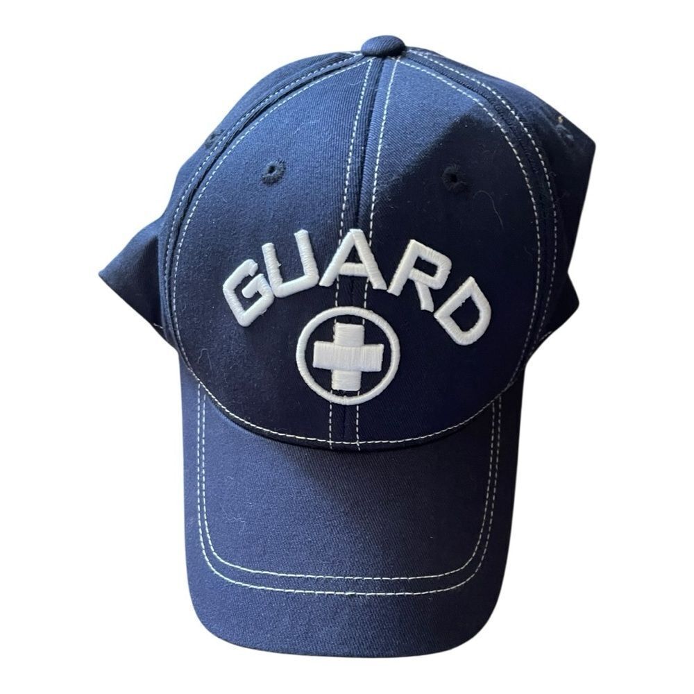 NWT TYR Lifeguard Hat Unisex Adult Pool Beach Navy Blue Guard Cap Sz XL Stretch